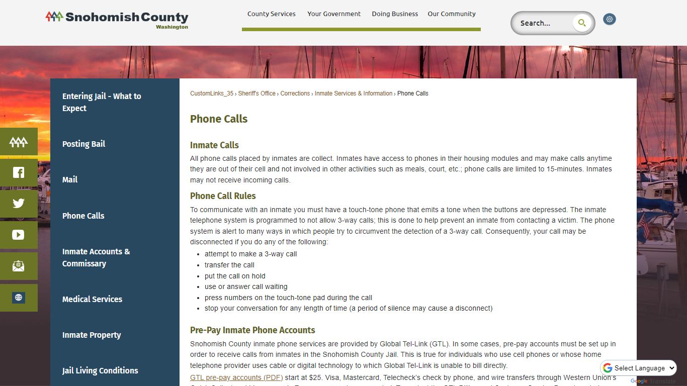 Phone Calls | Snohomish County, WA - Official Website