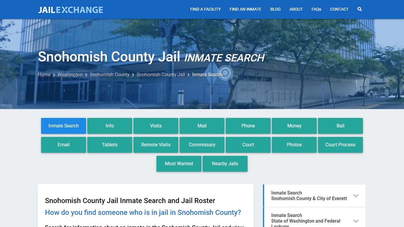 Inmate Search: Roster & Mugshots - Snohomish County Jail, WA